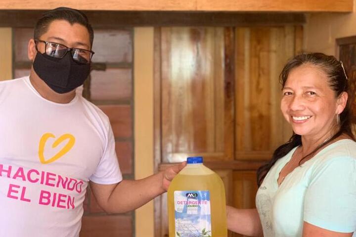 donation of supplies to a girls’ orphanage